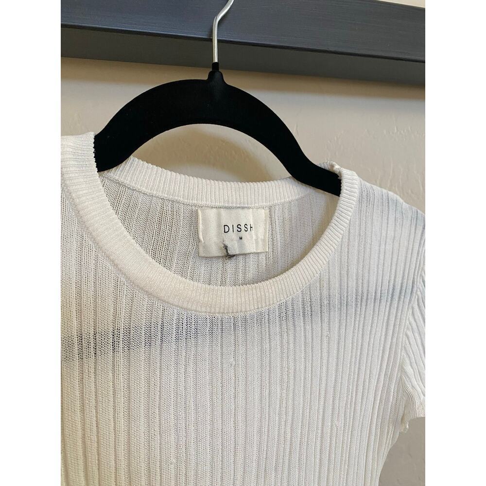 SOLD DISSH Clo Ribbed Baby Tee Size Medium - Picture 3 of 3